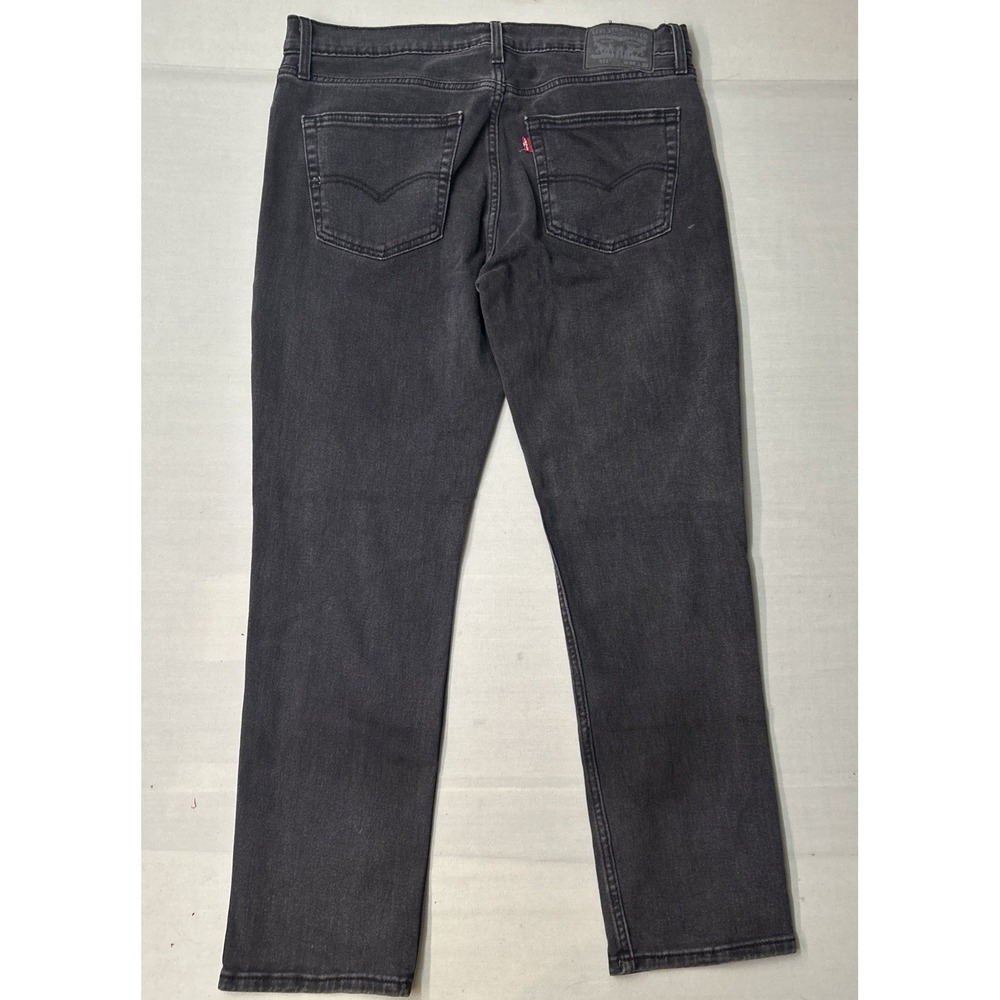 Levis 511 Jeans Mens 36x30 Black Slim Fit Tapered Leg Stretch Denim Pants